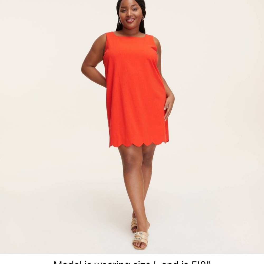 Women's Scalloped Mini Shift Red Dress, Kate Spade New York X Target Medium